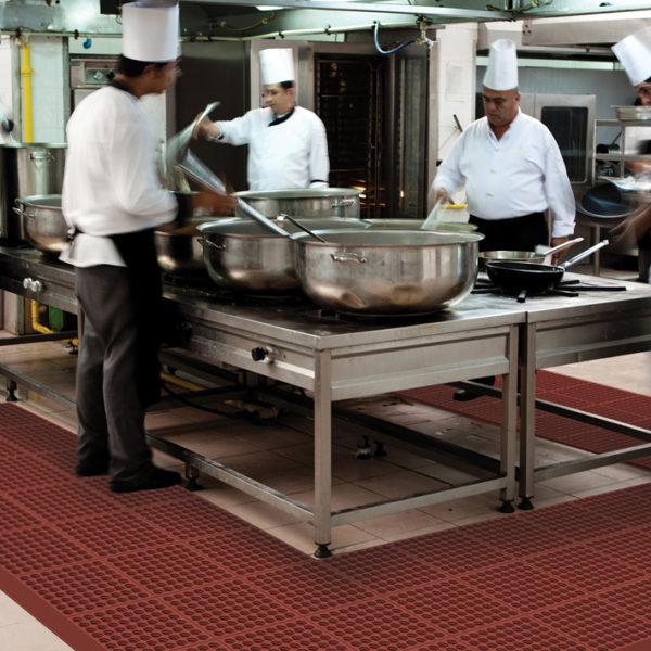 550 CushionEase RED, Anti-slip mat, werkvloermatten, keukenmat, horeca mat, anti-slip horeca